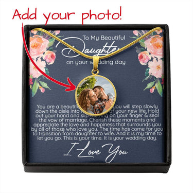 Daughter Wedding Birth Flowers Necklace - Love You This Much